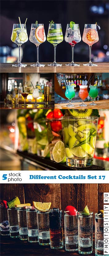 Растровый клипарт, фото HD - Коктейли / Different Cocktails Set 17